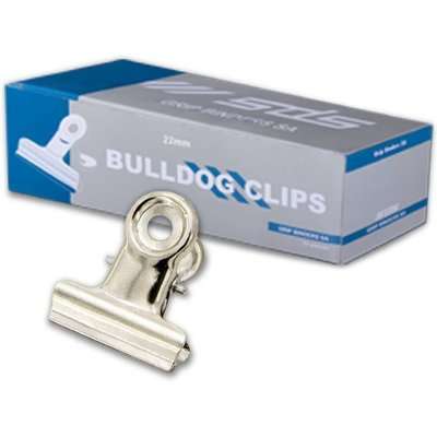 SDS Bulldog Clips (22mm)(Box of 12)