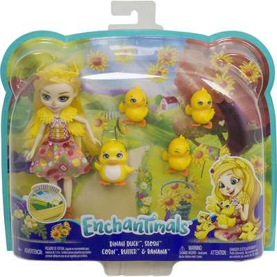 Enchantimals Dinah Duck with Slosh, Corn, Butter and Banana
