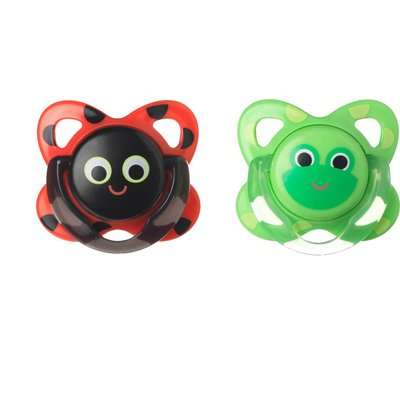Tommee Tippee - Essentials Funky Face Soother (6 - 12 Months | Supplied May Vary | 2 Pack)
