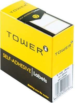 Tower Label Roll (16x22mm)(Box of 640)(White)