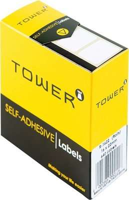 Tower Label Roll (16x22mm)(Box of 640)(White)