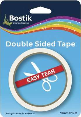 Bostik Double Sided Tape - Easy Tear (18mm X 10m)