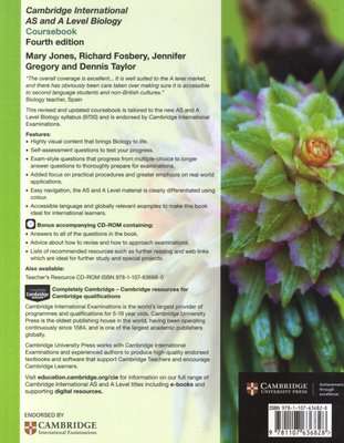 Cambridge International AS and A Level Biology Coursebook with CD-ROM (Paperback, 4th Revised editio