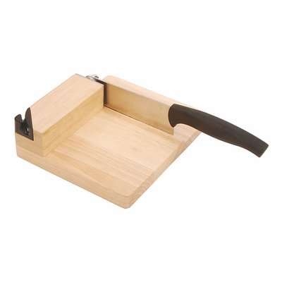 Tekut Bamboo Biltong Slicer with Carbide Knife Sharpener
