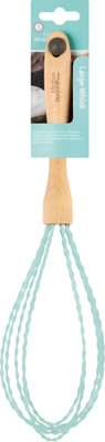 Kitchen Inspire Beechwood & Silicone Whisk (Large)