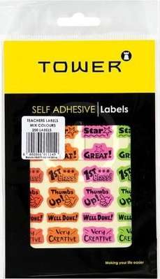 Tower Teachers Labels English (200 Labels)