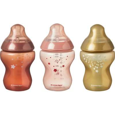 Tommee Tippee Closer To Nature Baby Bottle (3-Pack)(260ml)(Morning Skies)(0 Months +)
