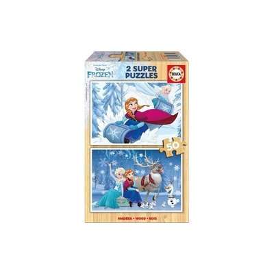 Educa Frozen Wooden Jigsaw Puzzle (2x50 Pieces)