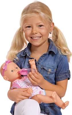 Simba New Born Baby - Baby Doll (38cm) with Accessories
