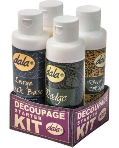 DALA DECOUPAGE STARTER KIT 4 X 125ML