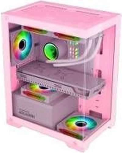 Armaggeddon Aquaron Pro ATX Gaming Case - Pink