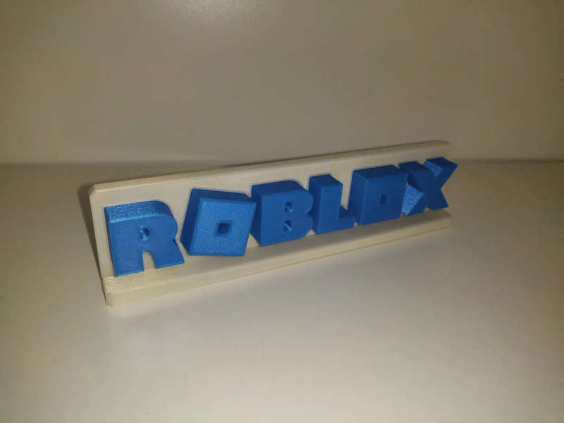 Roblox Logo Stand - 3D Printed