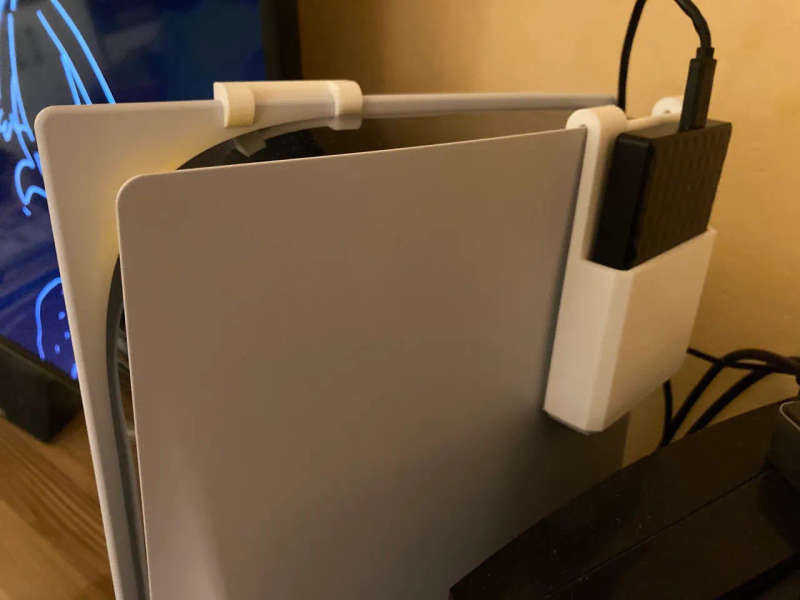PS5 External HDD/SSD Holder - 3D Printed