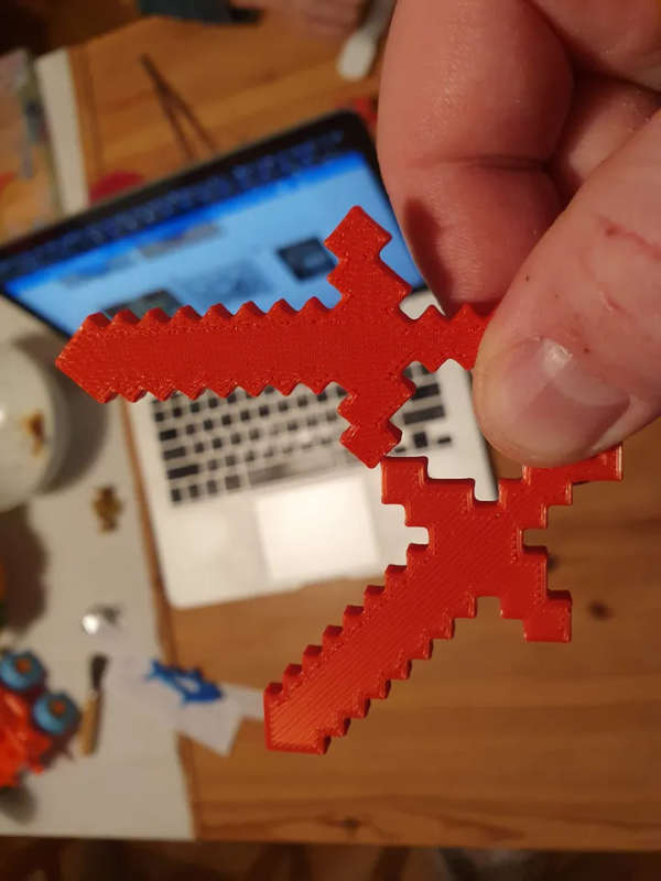 Minecraft Tools Keychain - 3D Printed