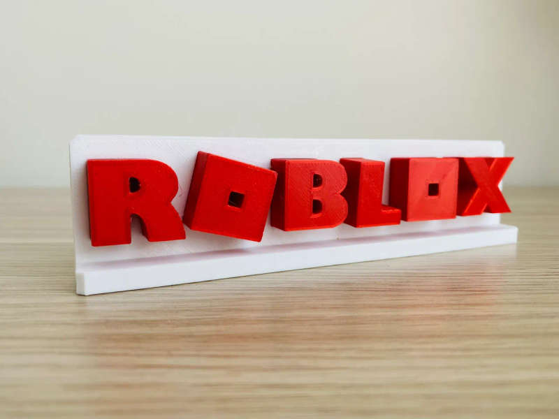 Roblox Logo Stand - 3D Printed