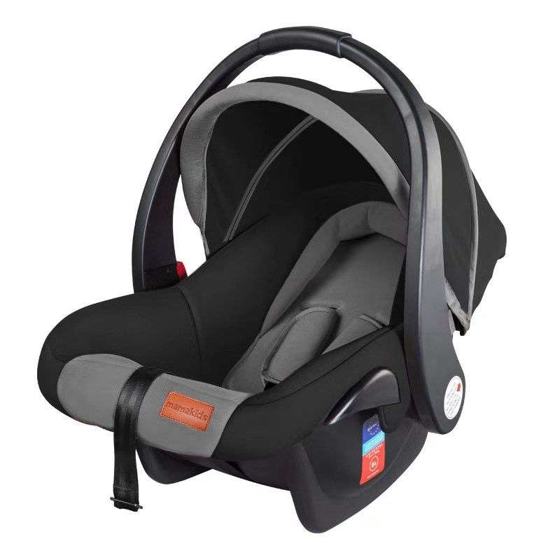 Baby bun Portable Car Seat (Grey & Black, Orange Colour)