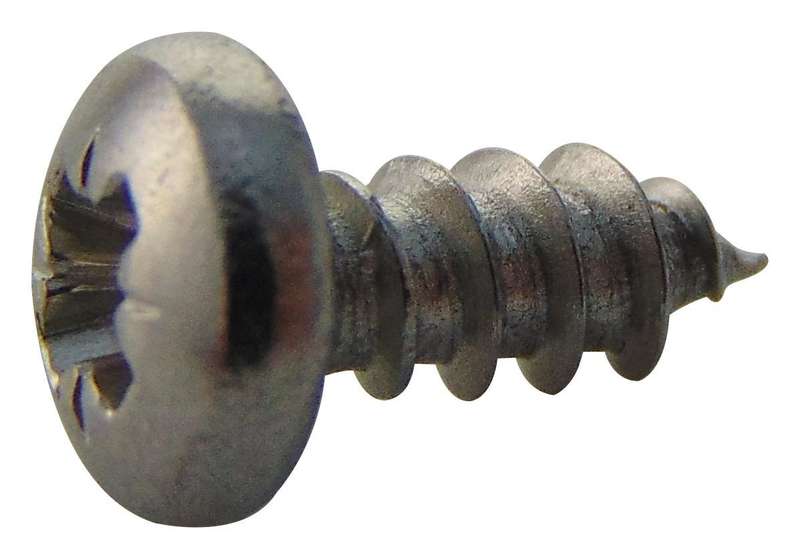 TR Fastenings (N40.250 PRA2ABS100-) Screw, Self-Tapping, No.4, 6.35 mm