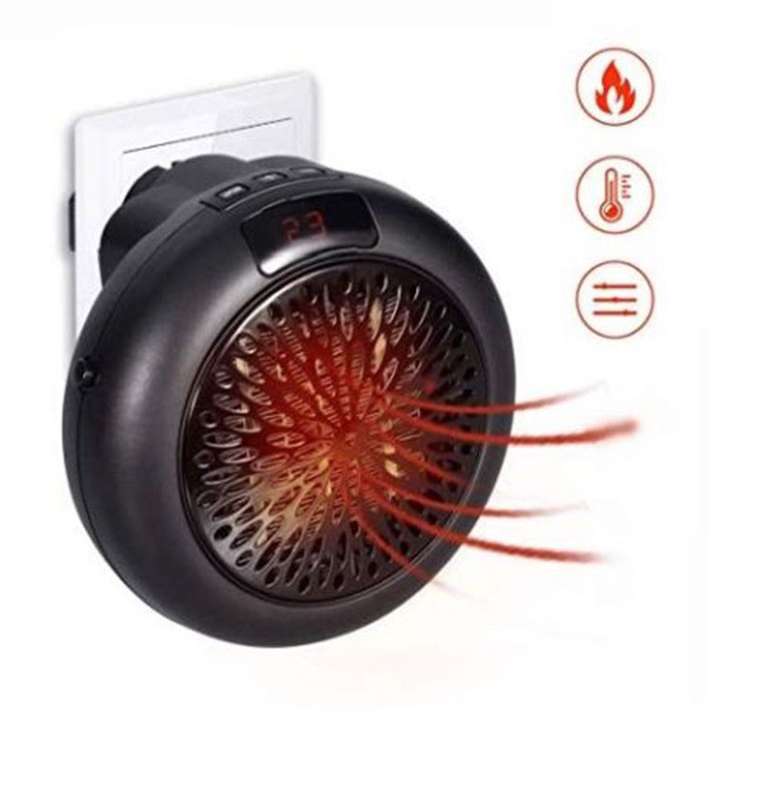 900W Plug-In Wall-Outlet Portable Timer Heater