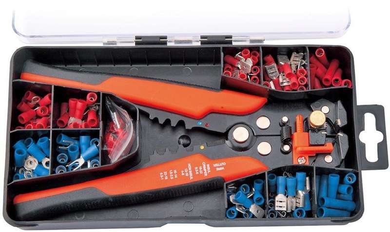 Duratool (D03425) Wire Stripper & Crimp Set, 0.2 to 6 mm