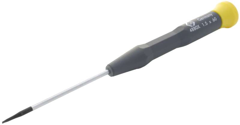 CK Tools (T4880X 15) Slotted, Electronic, 60 mm Blade, 1.5 mm Tip