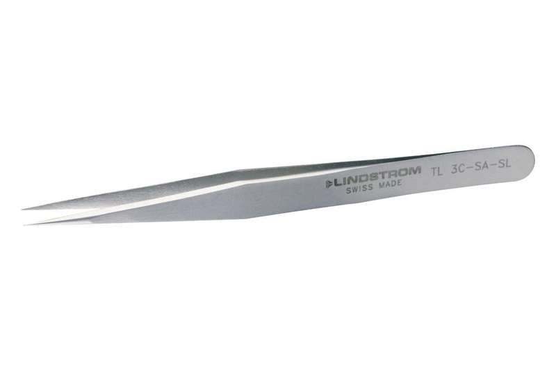 Lindstrom (TL 3C-SA SL) Tweezer, Sharp, 110 mm, Stainless Steel Body