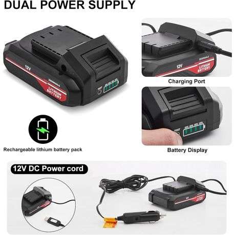 Digital Display Fast Tire Inflater -2000 MAH Battery