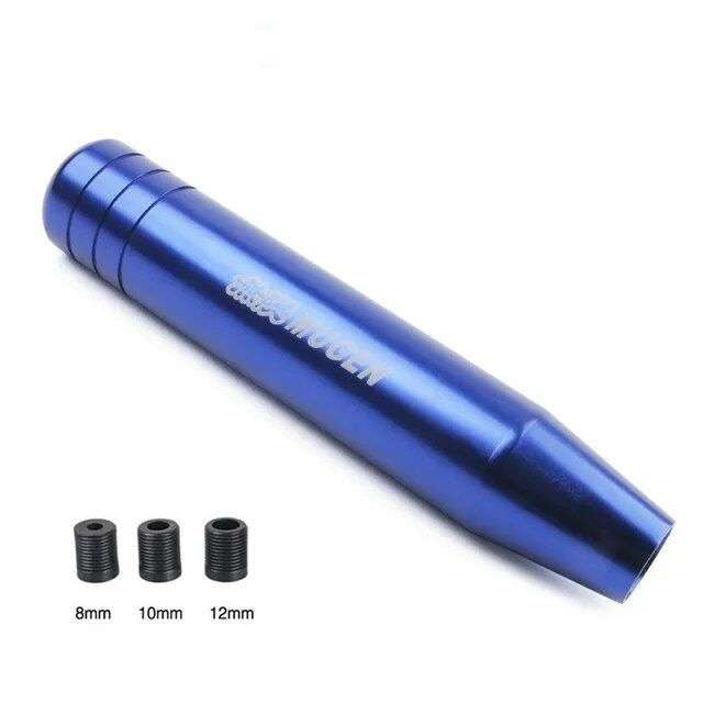 Universal 18cm Blue Mugen Gear Shift Knob in High-Quality Aluminum Alloy