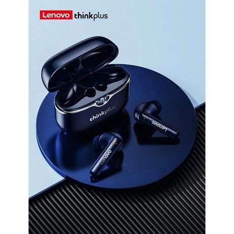 LENOVO - LP15 - LED Display Earbuds With Bluetooth 5.3 Connectivity - Blue