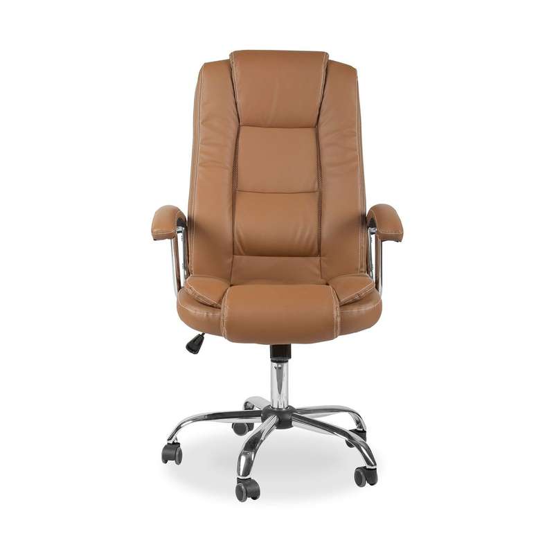Office Chairs - Executive Swivel PU Leather Midback - Brown