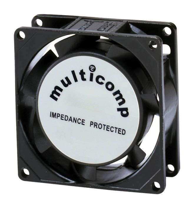 Multicomp Pro (MC19672) AC Axial Fan, 220V to 240V, Square, 91.5 mm