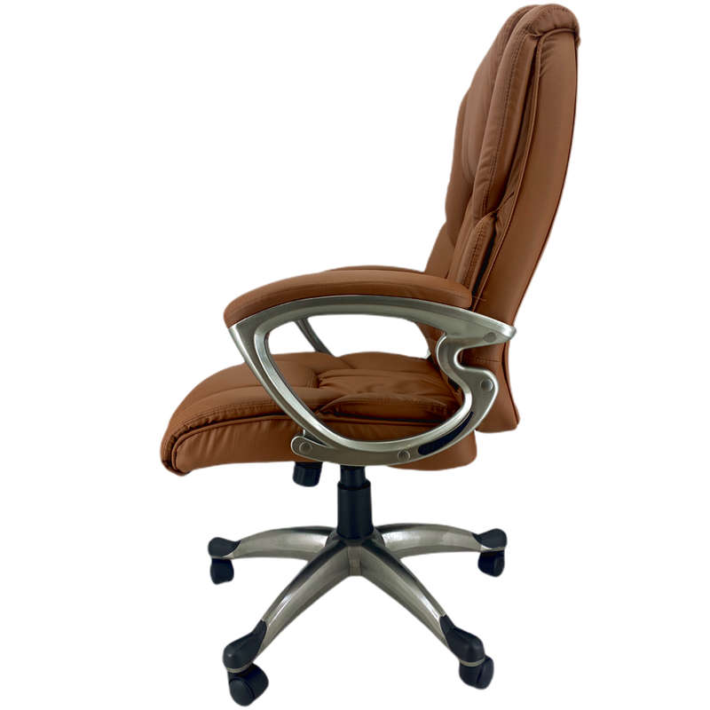 Executive PU Leather Office Chair - Brown Colour