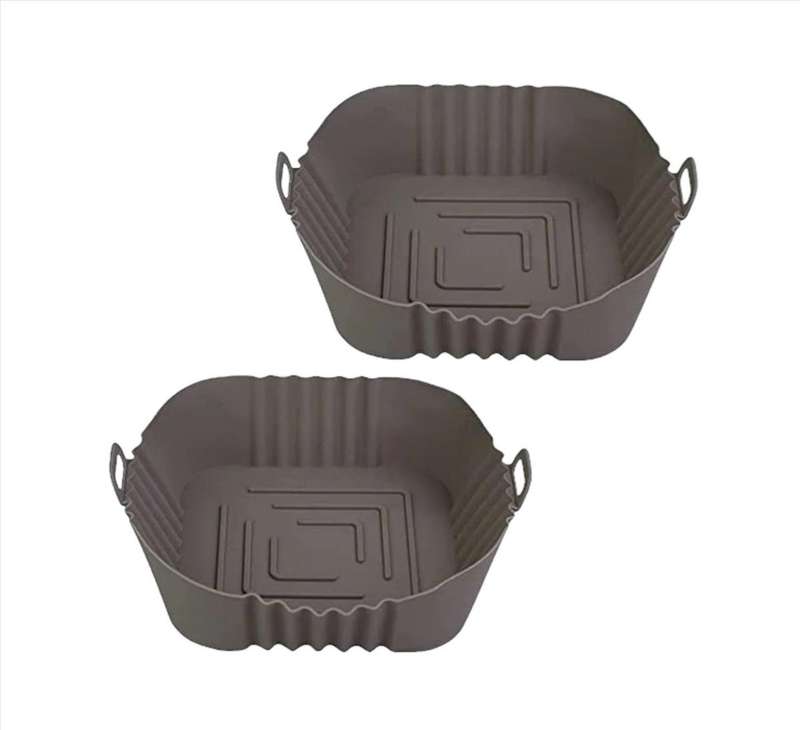 20cm Square Silicone Air Fryer Liner - Set of 2