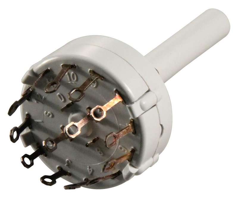 Lorlin (CK1035) Rotary Switch, 6 Position, 2 Pole, 30 °, 150 mA, 250 V, CK
