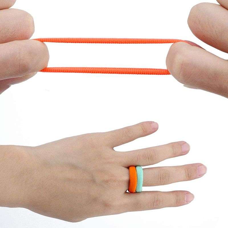 Cute Hair Colorful Clips With Elastic Hair Bands For Baby Girls - Purple