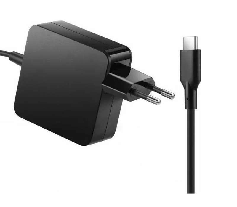 Power Supply Adapter Universal Laptop Charger 5-20V USB Type C- 65W Balck