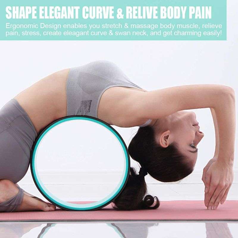 Professional Yoga Wheel Back Wheel Great For Stretching - Violet