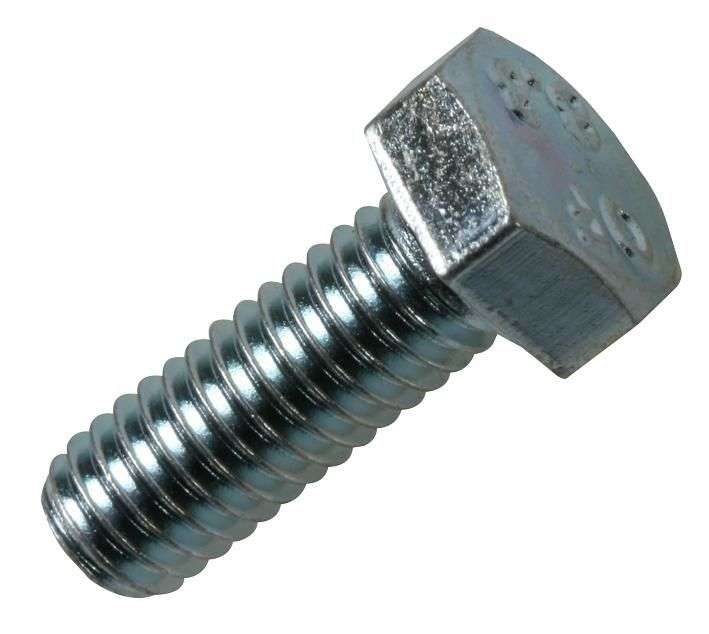 Duratool D01984 Set Screws M6, 30 mm, Stainless Steel, Hex Head, pack of 10