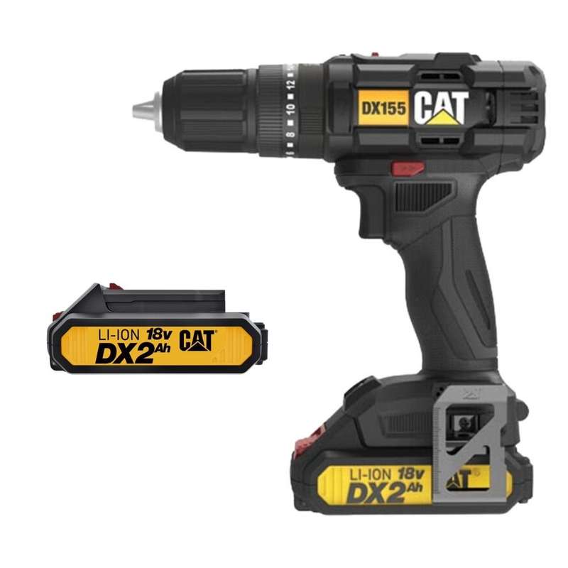 CAT - DX155.1 - CORDLESS HAMMER DRILL - 18V LI-ION - 2 BATTERY KIT