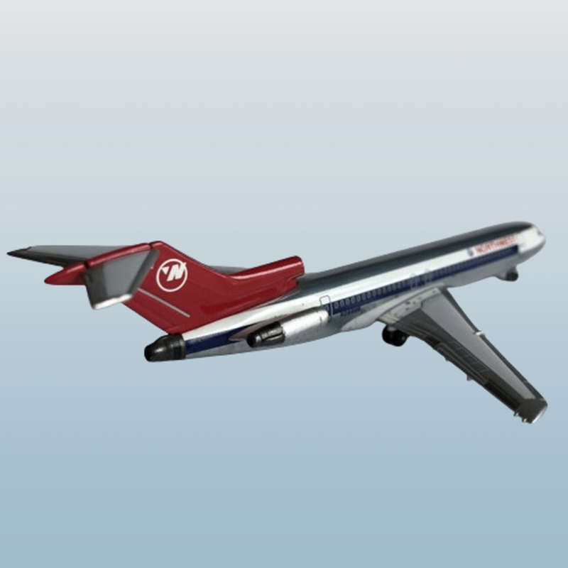 1:400 Scale, Northwest Airlines, Boeing 727, Diecast Alloy Display Model