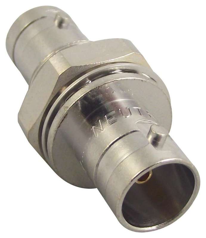 Neutrik (NBB75FG) RF / Coaxial Adapter, BNC, Jack, BNC, Jack