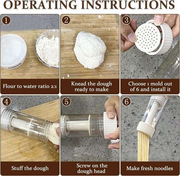 Portable Cordless Handheld Automatic Pasta Maker