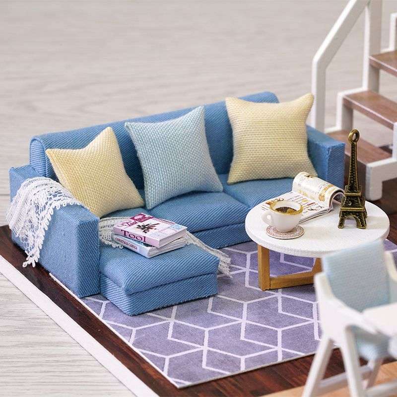 Cuteroom Diy Miniature House - Blue Time