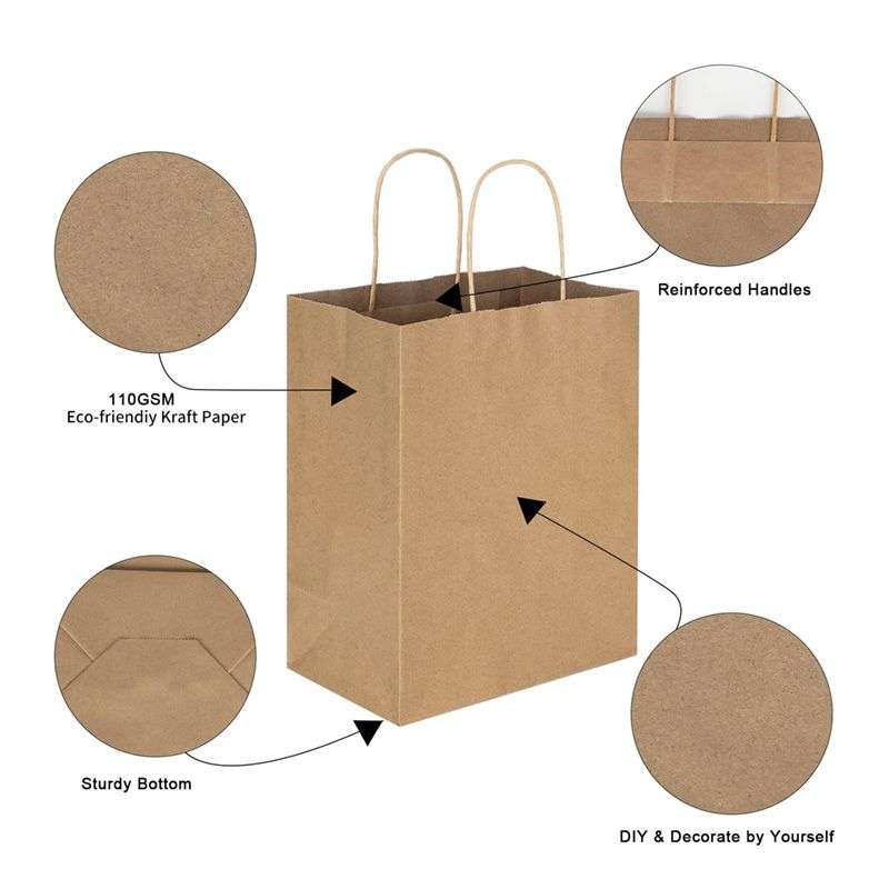 Brown Kraft Paper Bags With Paper Lunch Bags
