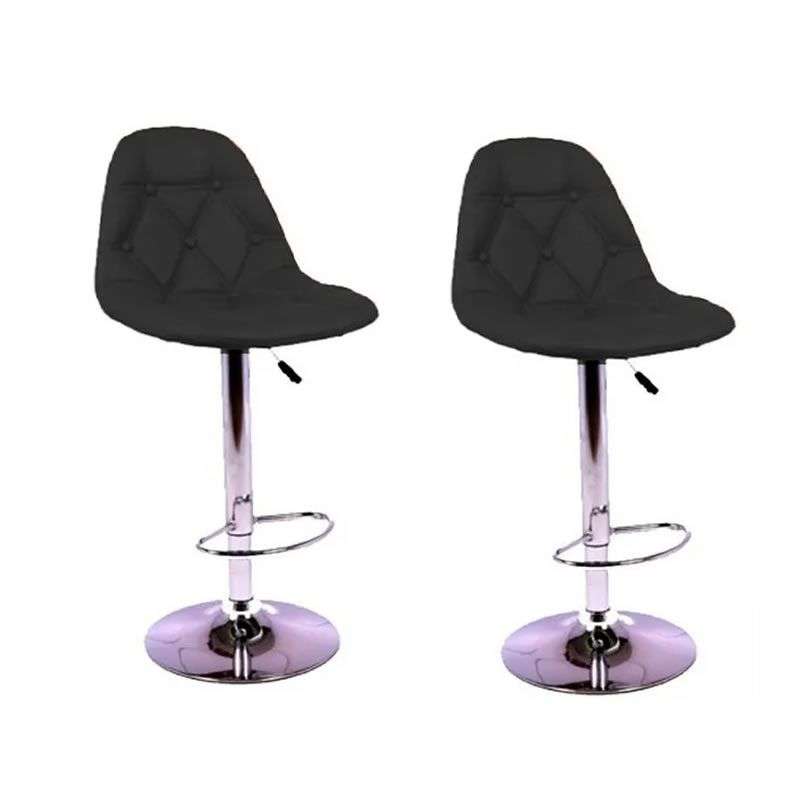 Bar Stools - 2 Piece Soft foam Faux Leather