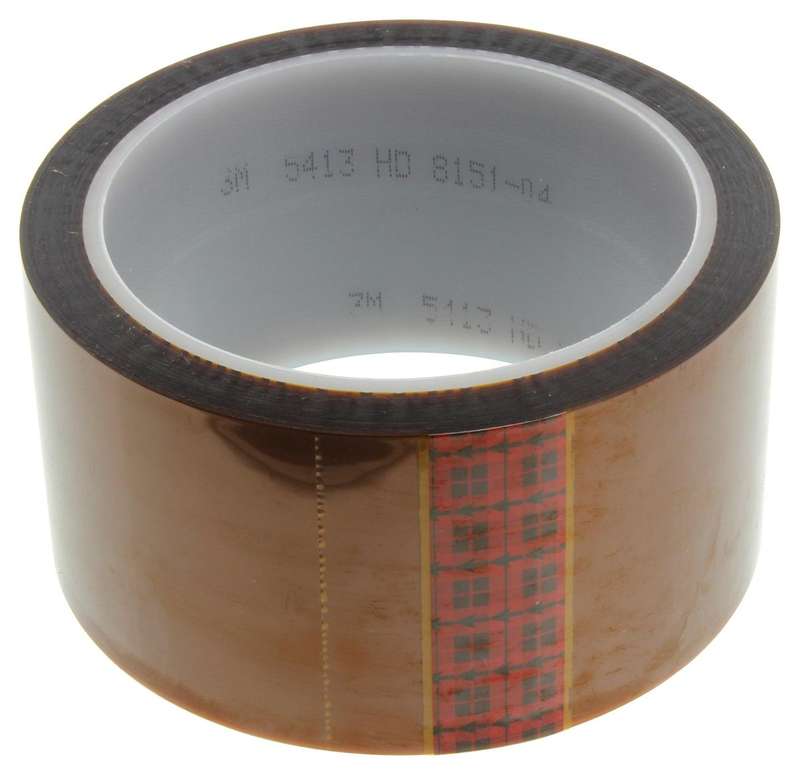 3M - 25MM Masking Tape, PI (Polyimide) Film, Amber, 50.8 mm x 32.9 m