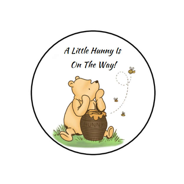 Winnie The Pooh Baby Shower Stickers