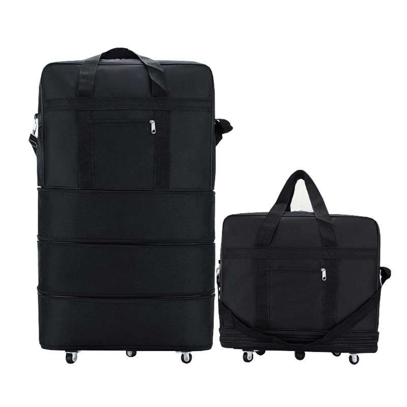 Expandable Foldable Luggage Suitcase With Wheels Rolling Travel Bag Small