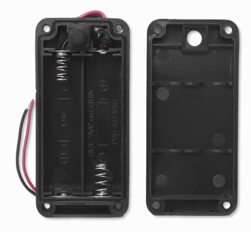Multicomp Pro (MP010063) Battery Holder 2xAA Size, 150mm with Switch Screw
