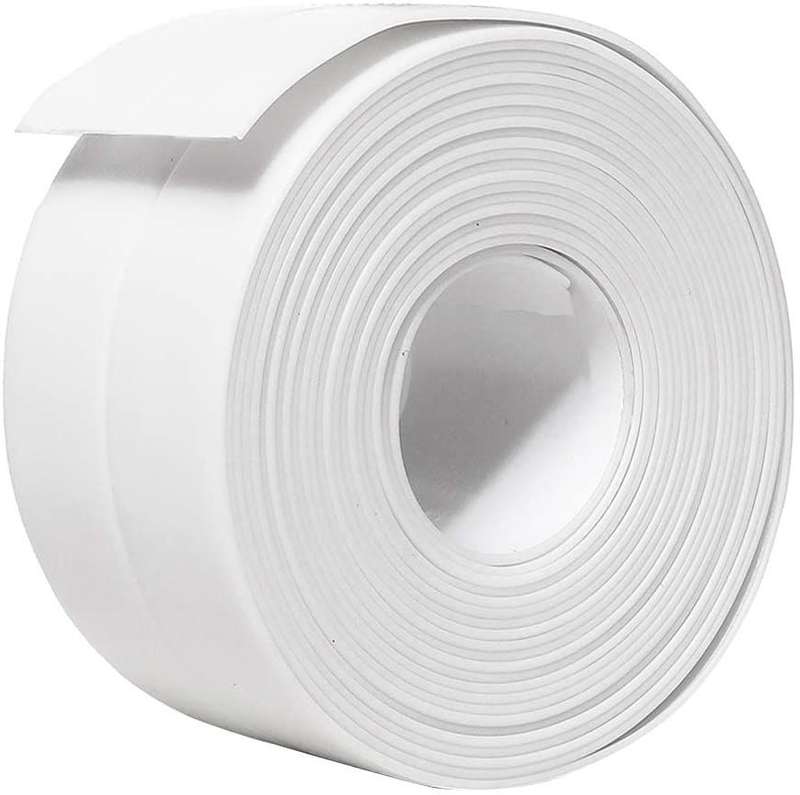 Caulk Tape Self Adhesive Bath & Kitchen Seal Tape -Waterproof - White