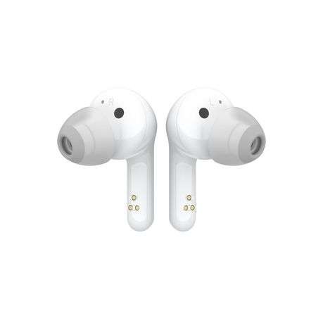 LG TONE FN4 Bluetooth Wireless Stereo Earbuds with Meridian Audio - White